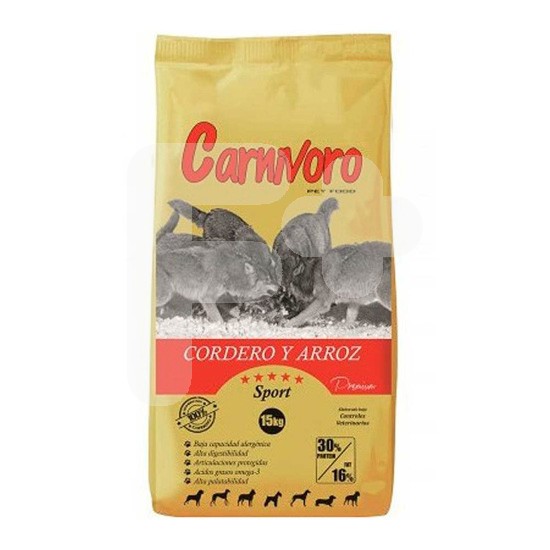 Carnívoro Carnívoro cordero y arroz 15kg