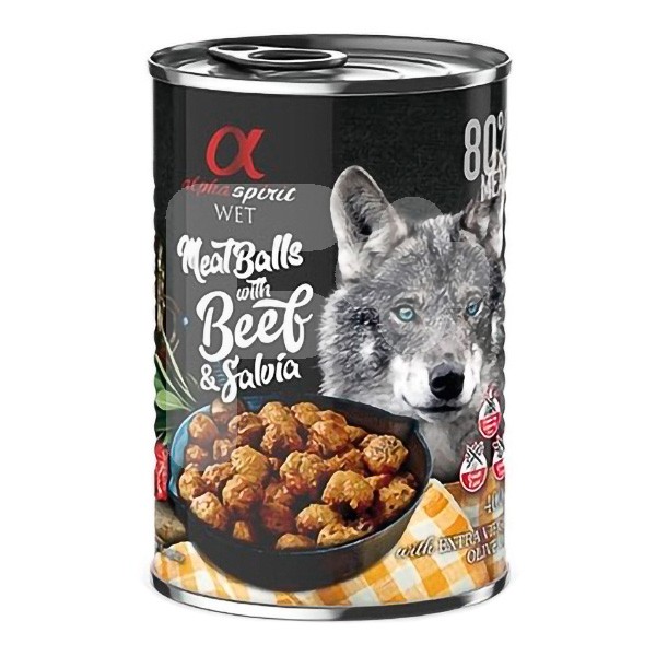 Alpha Spirit albóndigas buey salvia 12x400gr Alpha Spirit albóndigas buey salvia 12x400gr