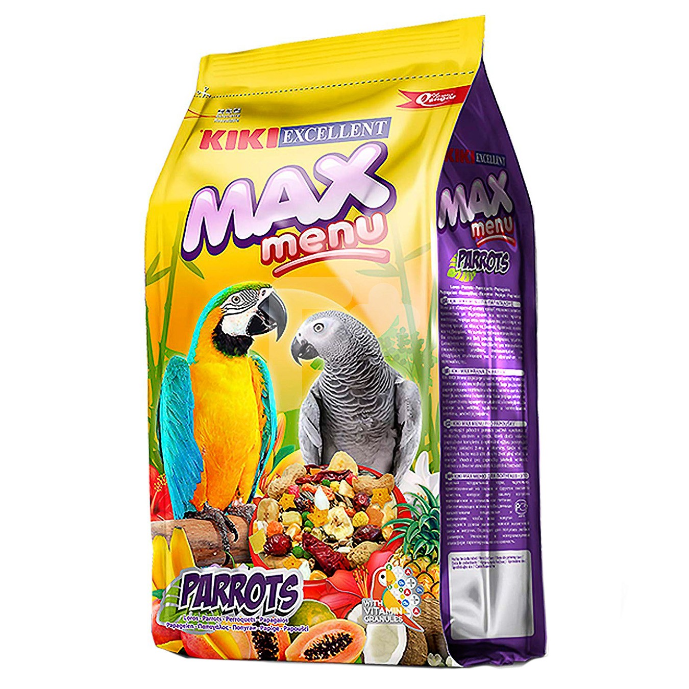 Kiki max menu loros y cotorras 2,5kgs.