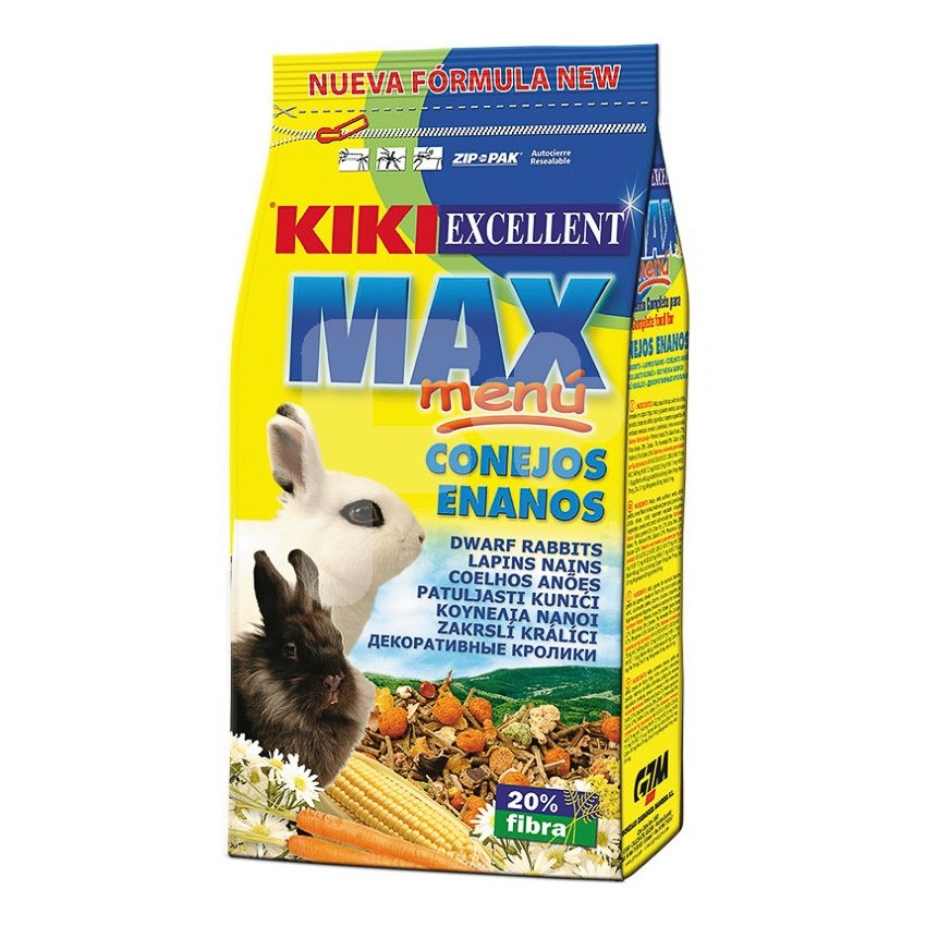 Kiki max menu conejos enanos 1kg