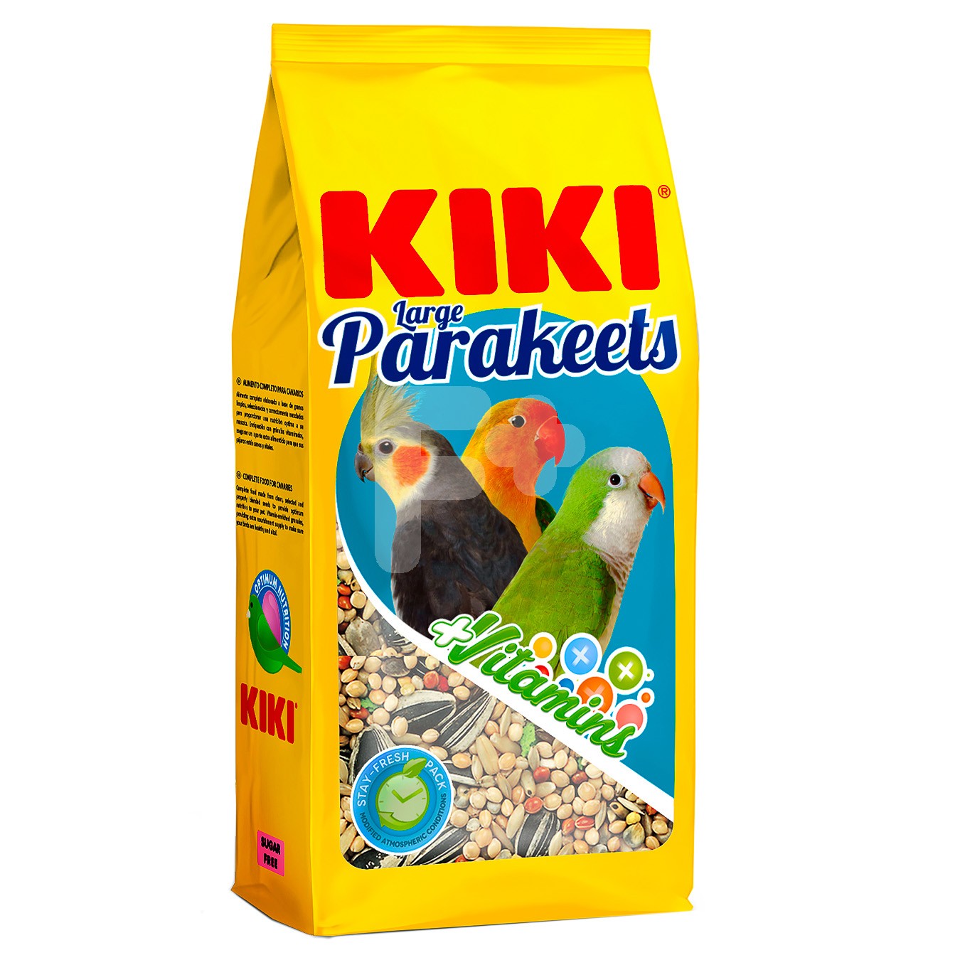 Kiki bolsas alimento cotorritas,ninfas y agapornis