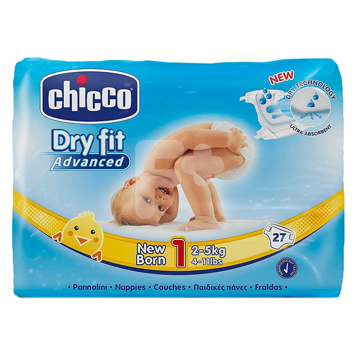 Chicco pañal dry fit new born 2-5 kg