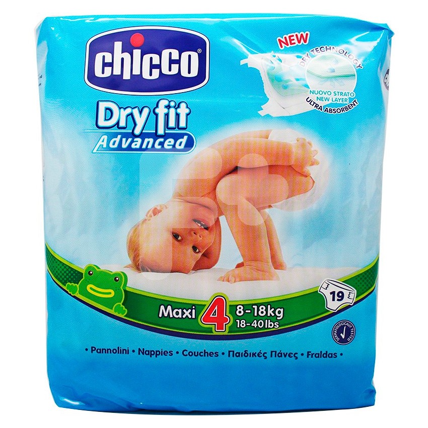 Chicco pañal dry fit maxi 8-18 kg