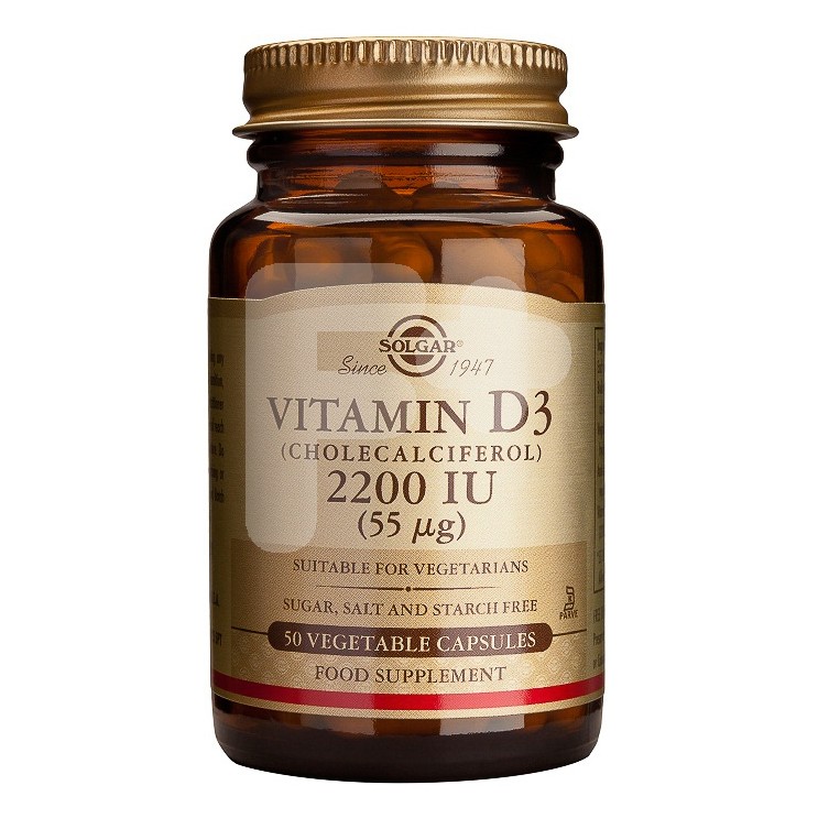 Solgar Vitamina d3 2200ui 55mcg 50 cápsulas