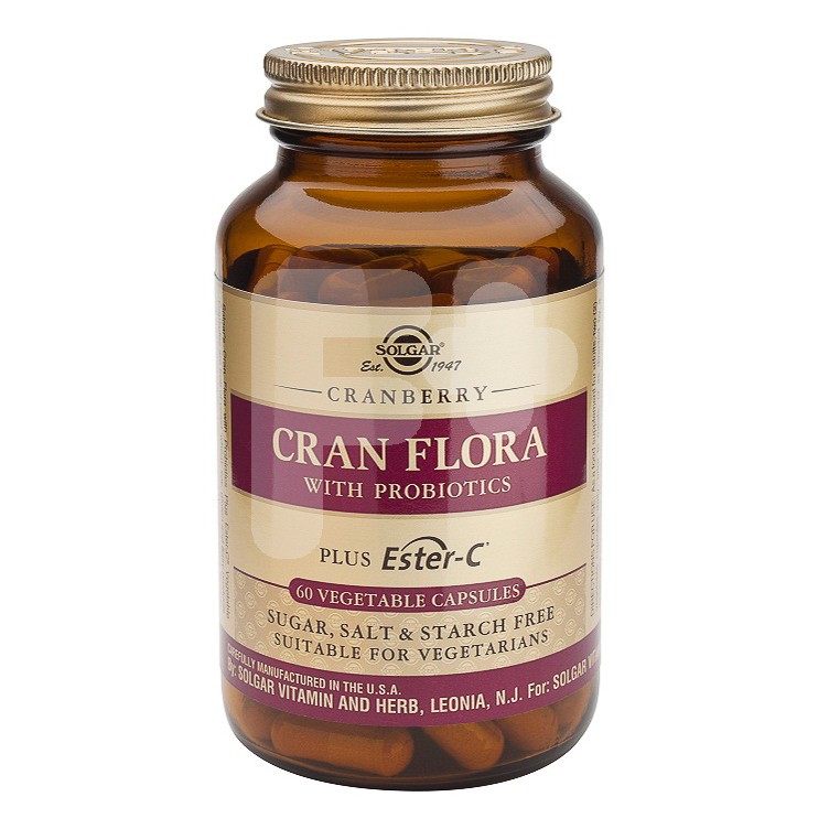 Solgar cran flora 60 cápsulas