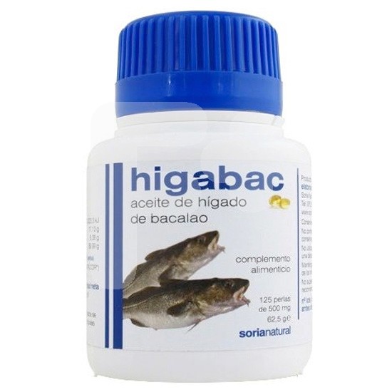 Aceite higado bacalao 125 perlas a-soria