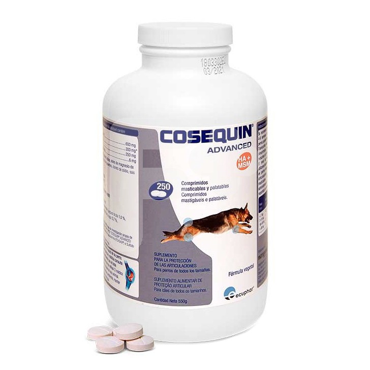 Ecuphar Cosequin advance msm ha 250 comprimidos