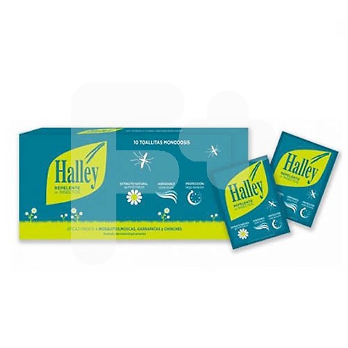 HALLEY REPELENTE INSECTOS TOALLITAS 10 U