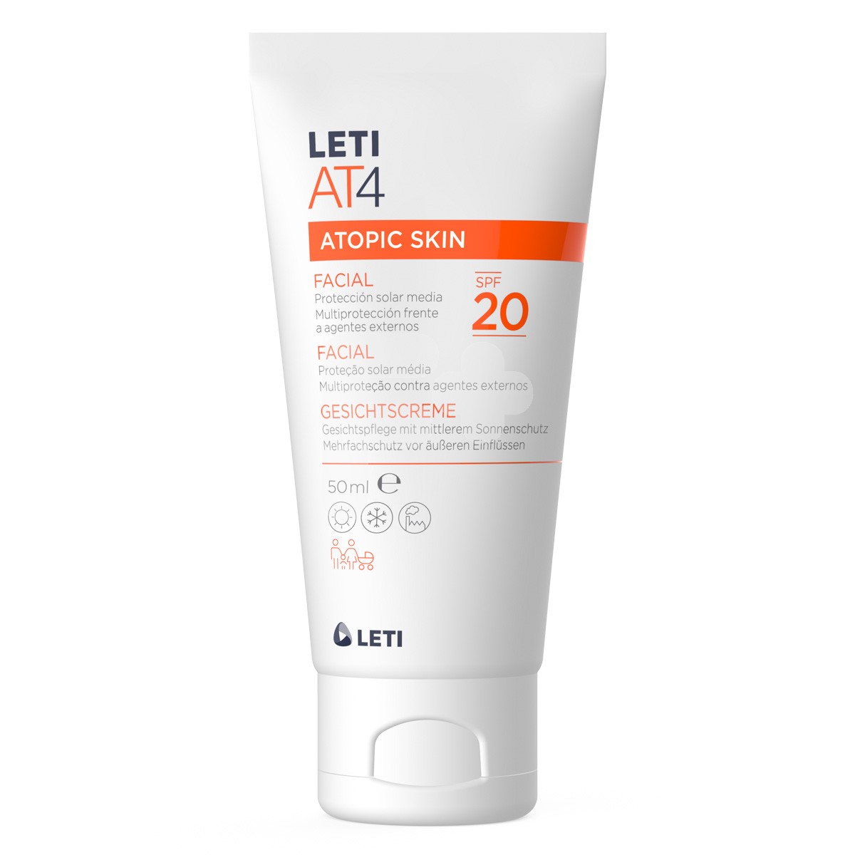 Leti AT4 facial spf20     50ml