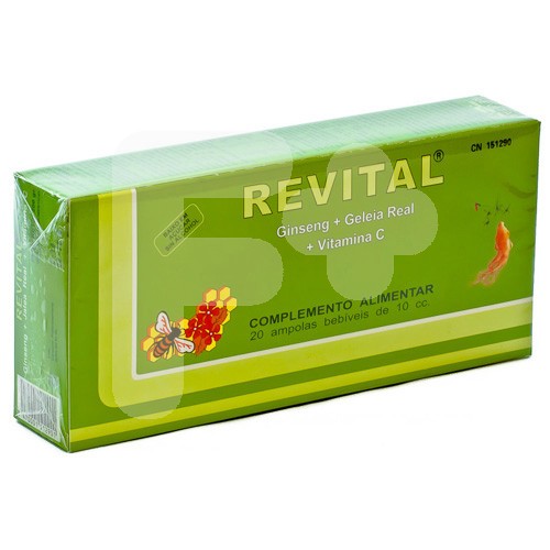 REVITAL GINSENG+JALEA REAL+VIT C 20 AMP