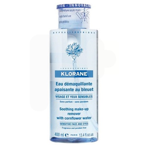 Klorane agua desmaquillante cara y ojos al aciano 400ml