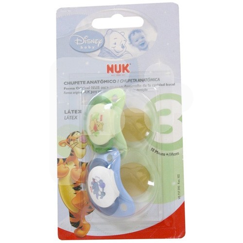 Nuk Nukete chupete látex noche Disney talla 3 2 uds