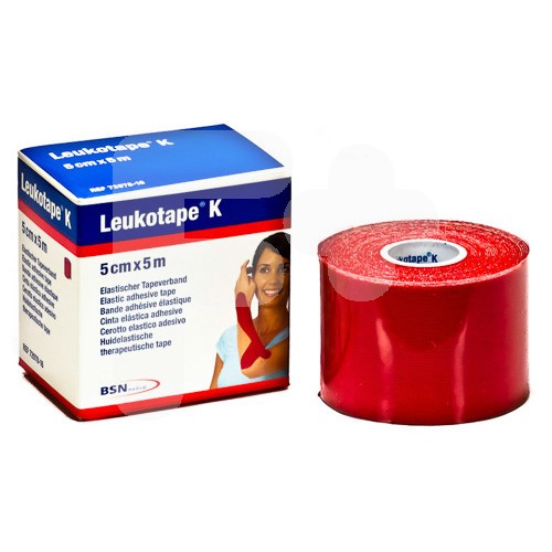 LEUKOTAPE K ROJO 5CMX5M