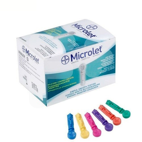 Microlet lancetas colores 25und bayer