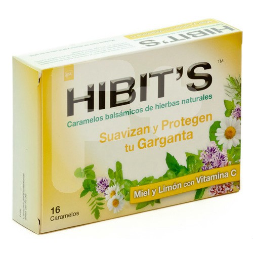 Hibit's caramelos miel y limon 16uds