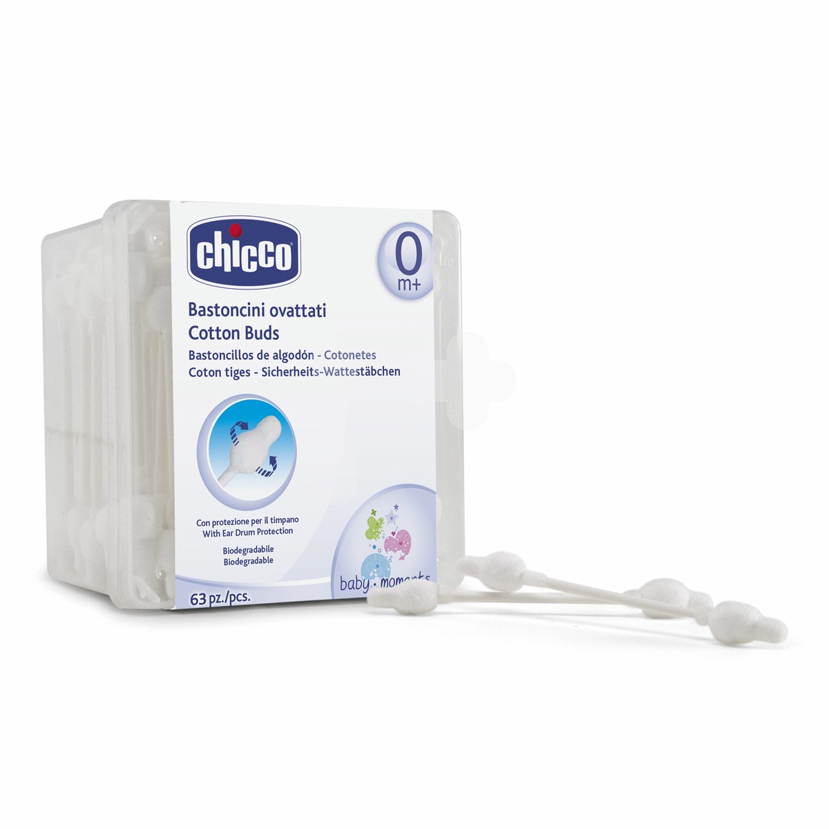 Chicco Bastoncillos oido 63uds