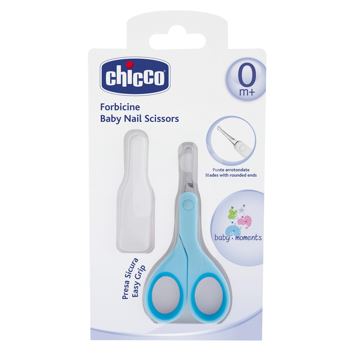 Chicco Tijera infantil borde de seguridad azul