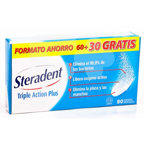 STERADENT ACTIVE PLUS 60+30 TABLETAS