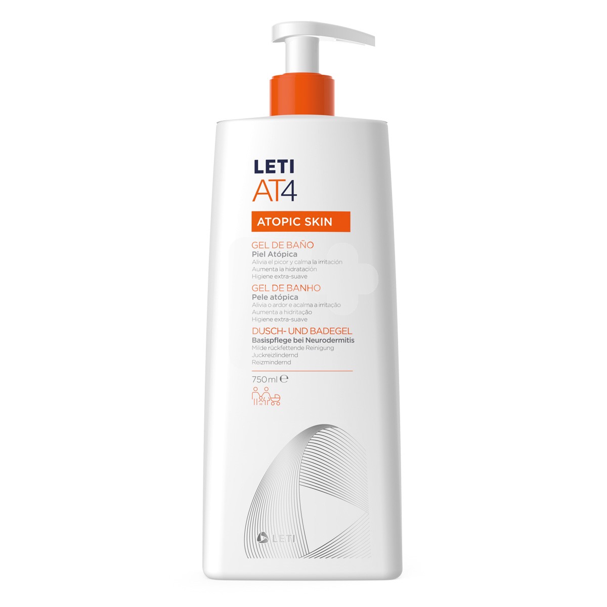 Leti AT4 gel de baño  750ml