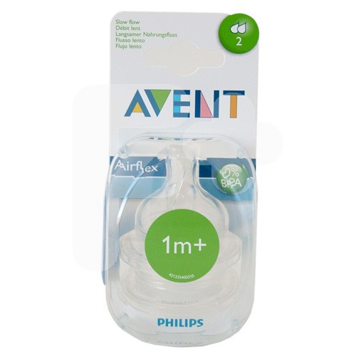 Avent Tetinas clásicas flujo lento 1 mes 2uds Avent Tetinas clásicas flujo lento 1 mes 2uds