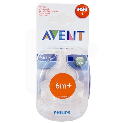Avent classic tetina f.rapido 6 meses 2uds Avent classic tetina f.rapido 6 meses 2uds
