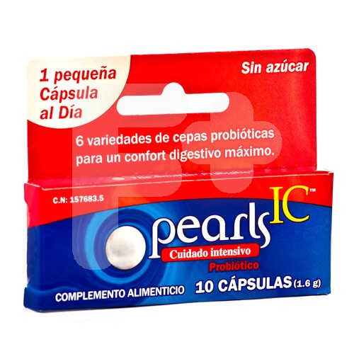 Pearls ic 10 capsulas probiotico