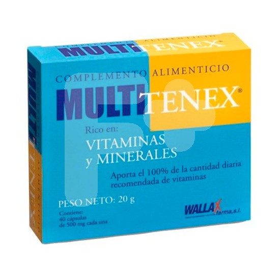 Wallas Multitenex 40 cápsulas 500mg