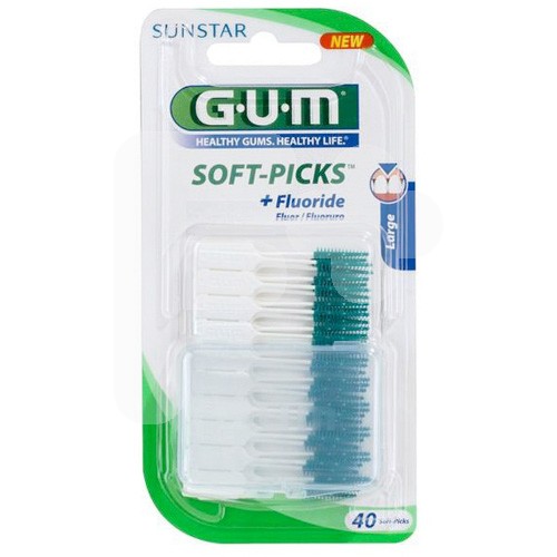 GUM SOFT PICKS ORIGINAL LARGE 40 UDS