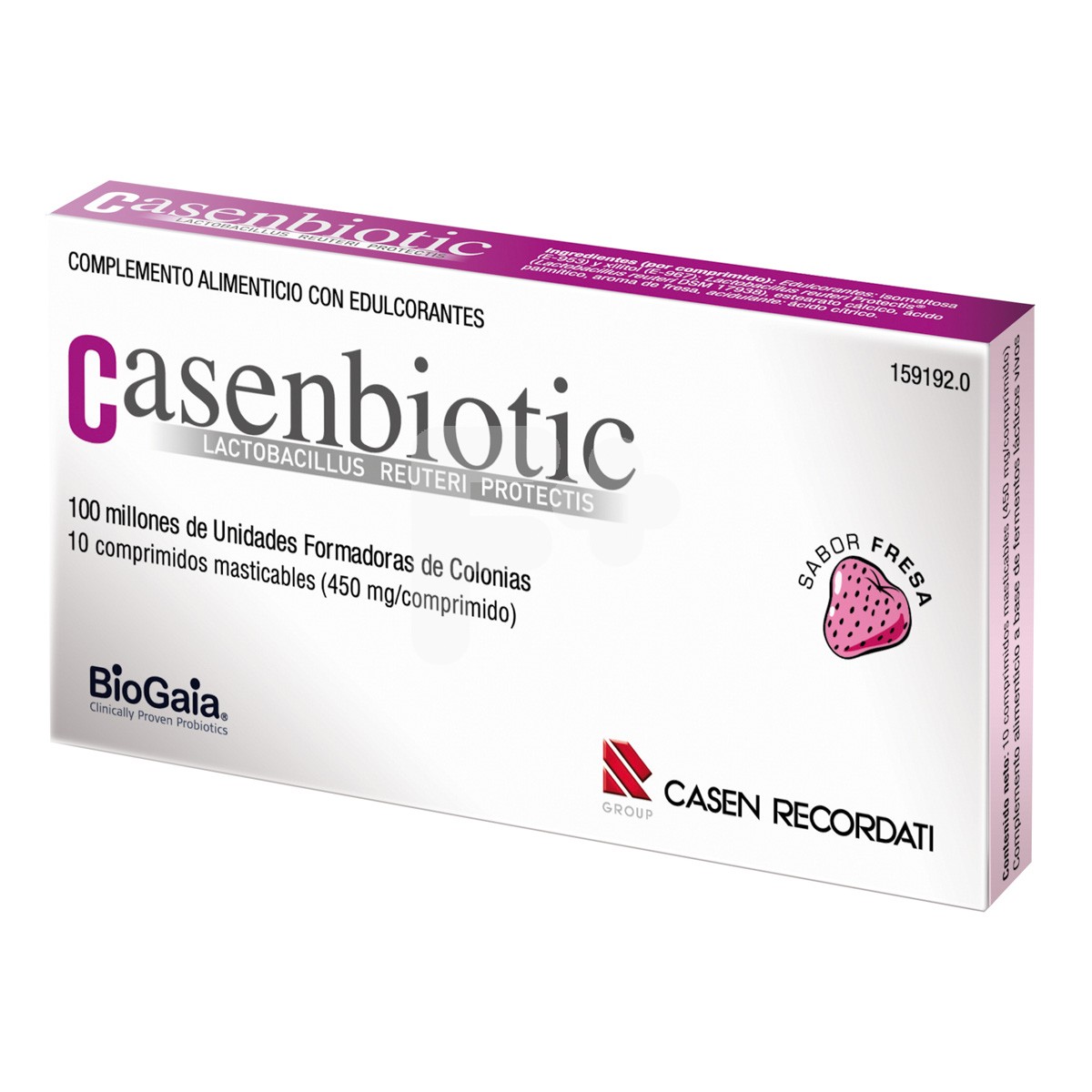 Casenbiotic Fresa 10 comprimidos