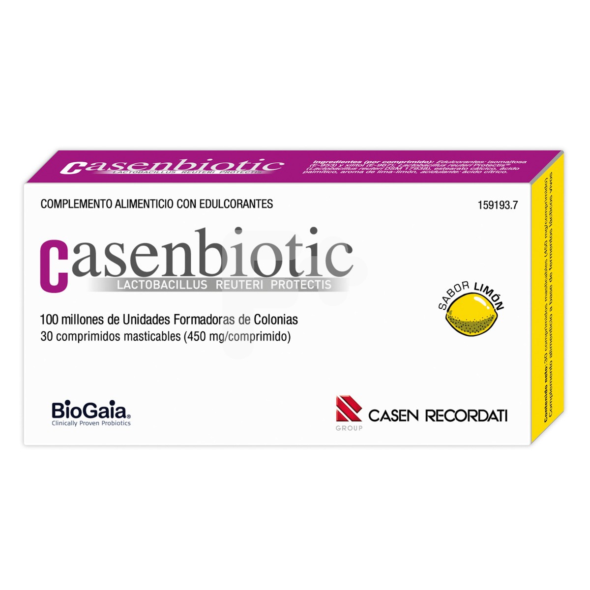 Casenbiotic Limón 30 comprimidos