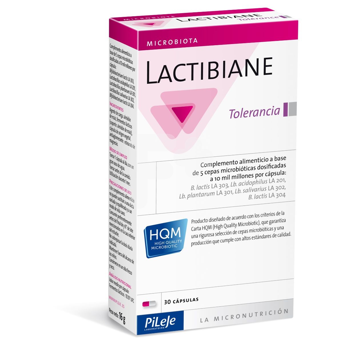 Pileje lactibiane tolerance 30 cápsulas