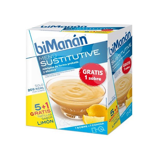 BIMANAN NATILLAS LIMON 50 GR X 6 SOBRES