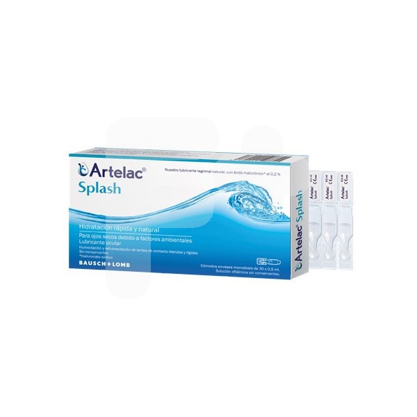 Artelac Splash colirio ojo seco 30 monodosis 10x0,5ml