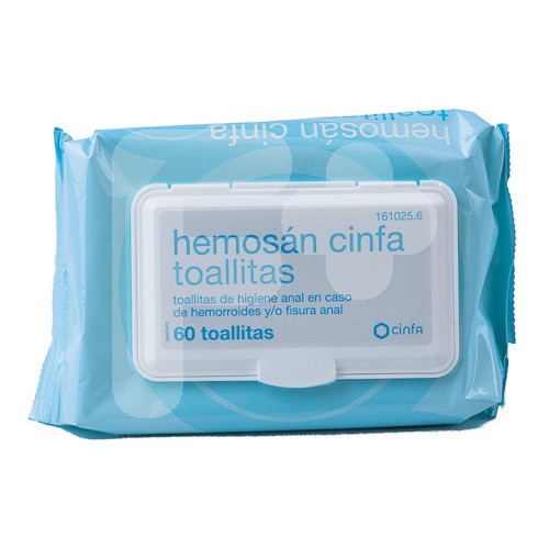 HEMOSAN CINFA HEMORROIDES 60 TOALLITAS