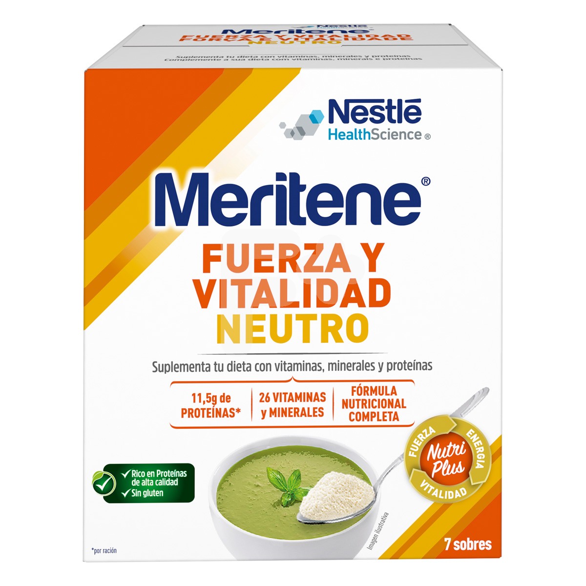 Meritene neutro al plato 7 sobres x 50g