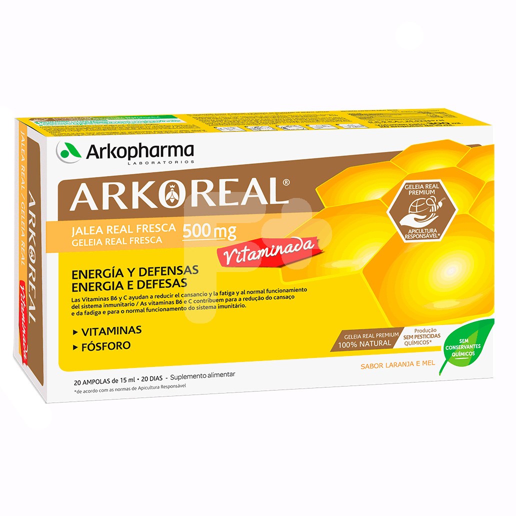 Arkoreal jalea real vitaminada 20 ampollas