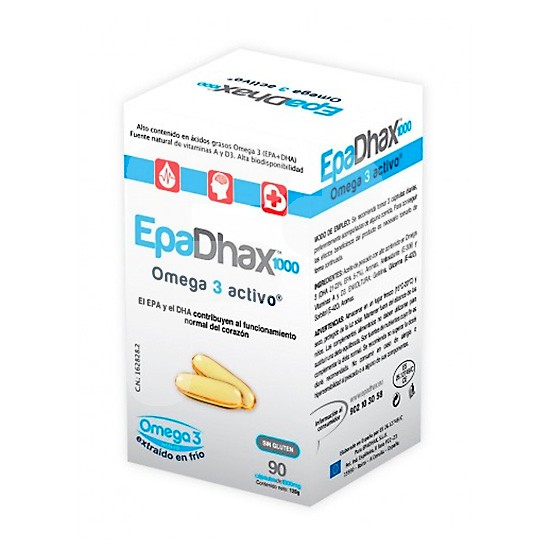 EPADHAX OMEGA 3 ACTIVO 1 GR 90 CAPSULAS