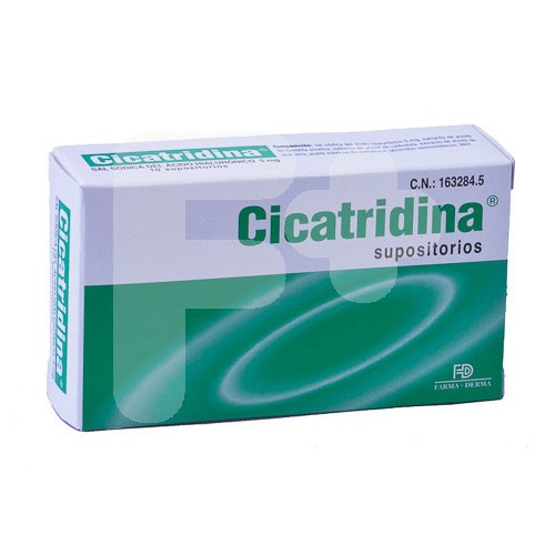 CICATRIDINA 10 SUPOSITORIOS