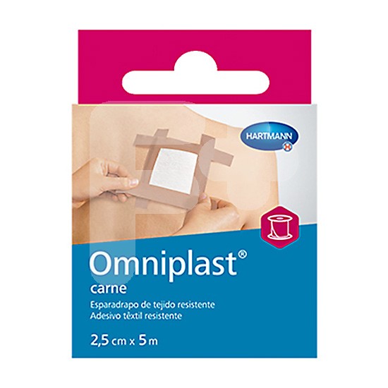 Omniplast esparadrapo tela rosa 5mx2,5cm