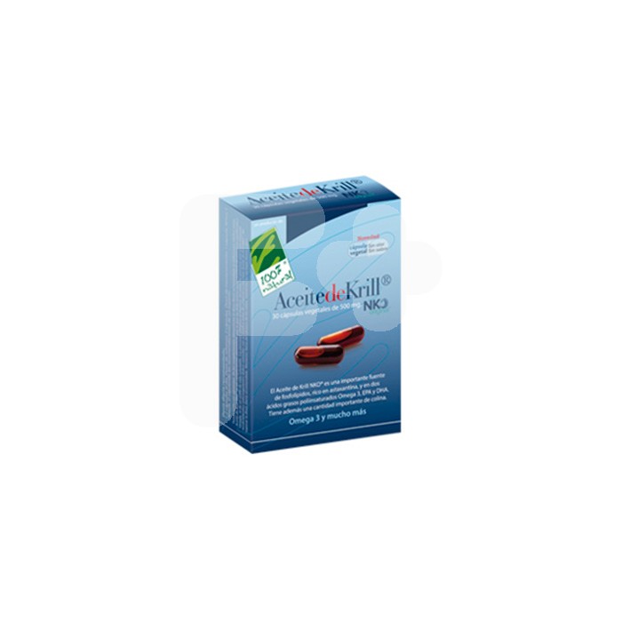 100% Natural Aceite krill 40 perlas