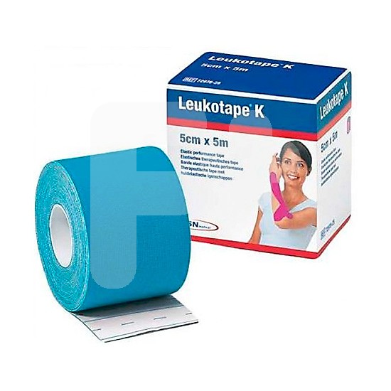 Leukotape k azul claro 5 cm x 5 cm