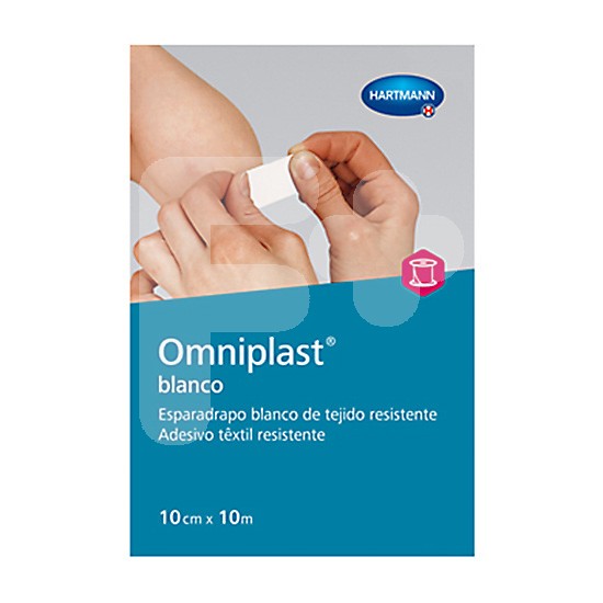 Omniplast esparadrapo tela blanco 10x10c