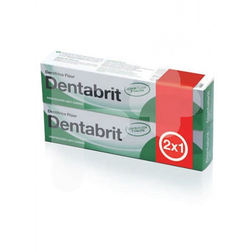 DENTABRIT PASTA DENTAL FLUOR 75ML. 2X1 DENTABRIT PASTA DENTAL FLUOR 75ML. 2X1