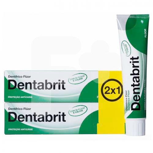 DENTABRIT PASTA DENTAL FLUOR 125ML. 2X1