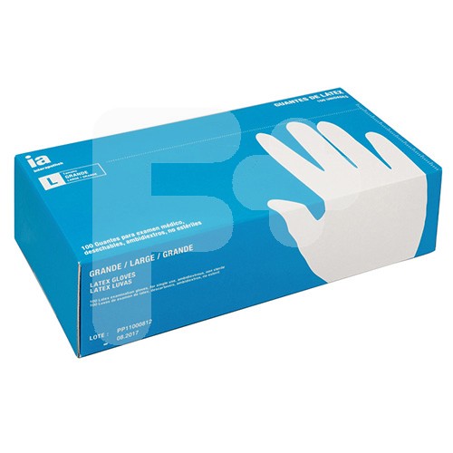 Interapothek guantes de látex empolvados talla L