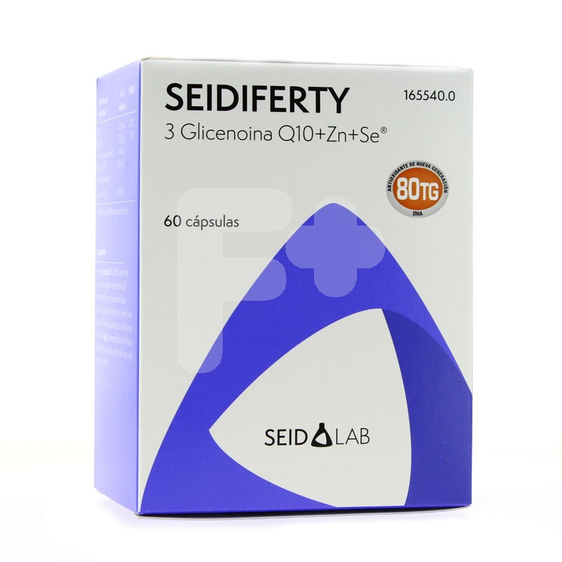 Seidiferty glicenoina Q10 ZN SE DHA 60cápsulas