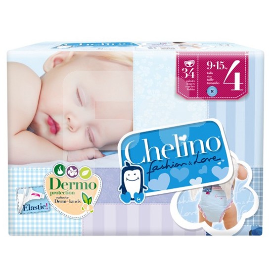 Chelino pañal love t/4 9-15 kg 34u
