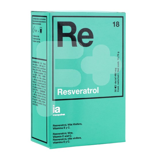 Interapothek resveratrol 30 cápsulas Interapothek resveratrol 30 cápsulas