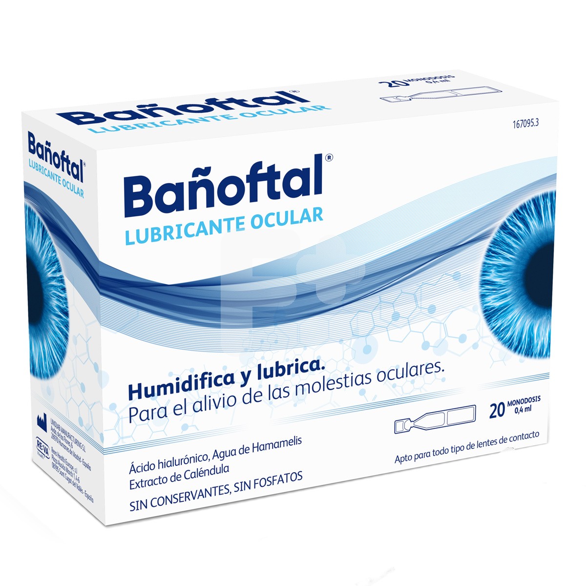 Bañoftal lubricante ocular 20 monodosis