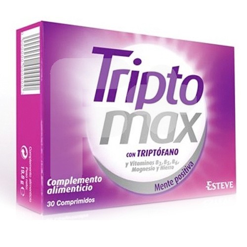 Triptomax. Triptófano, Hierro, Magnesio y Vitamina B6, B3 y B5 30comp